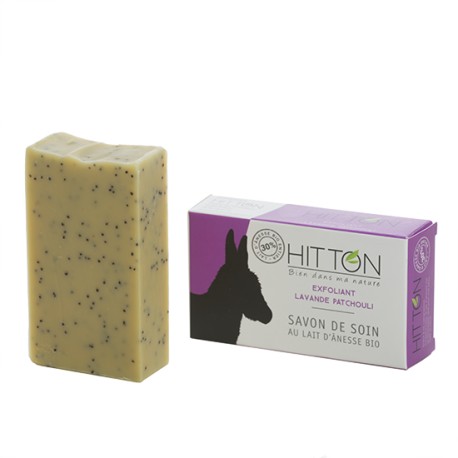 Organic donkey milk exfoliating soap - Lavender/Patchouli