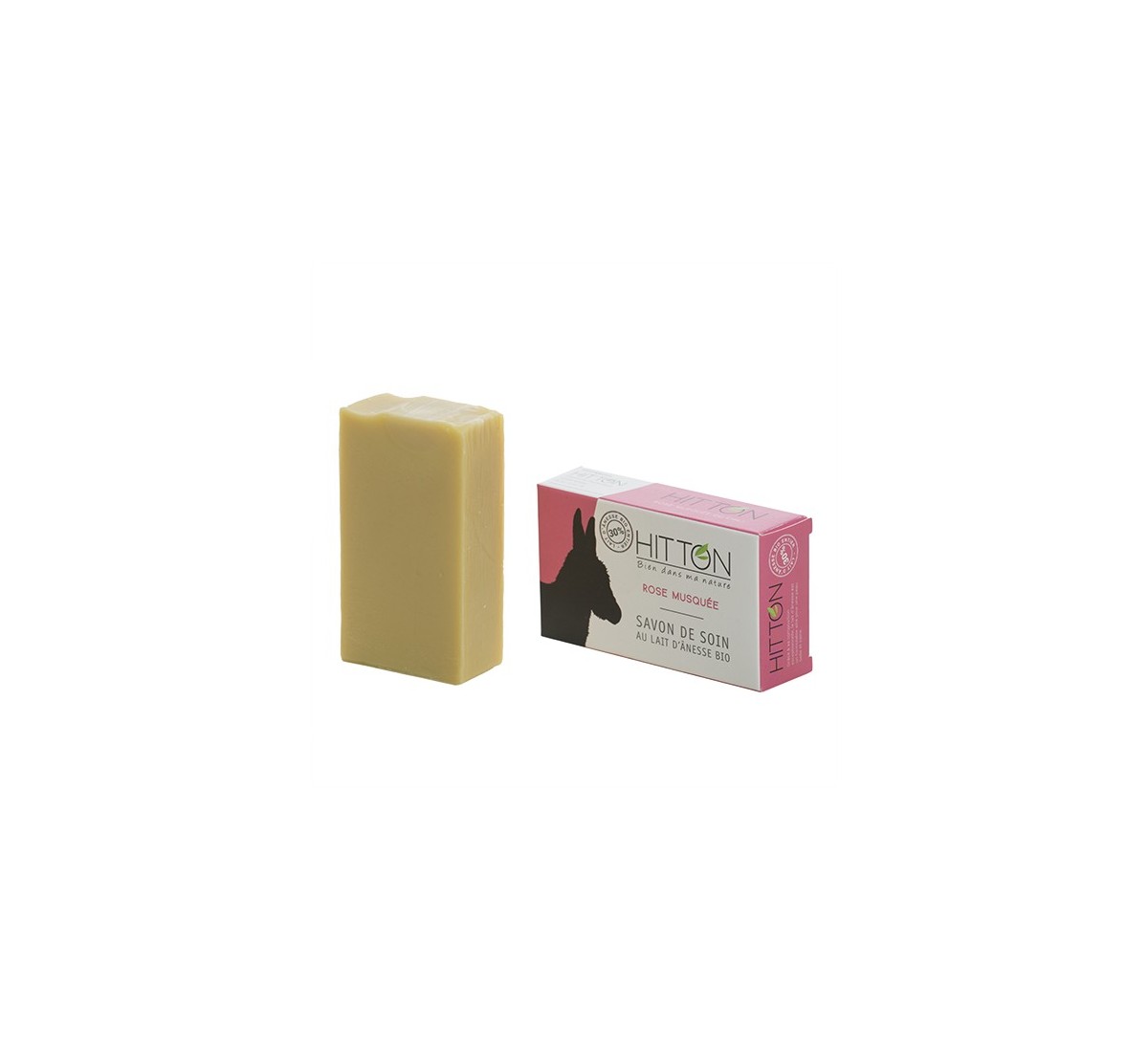 Savon au lait d'ânesse bio  Rose musquée
