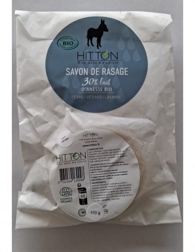 Organic donkey milk shaving soap