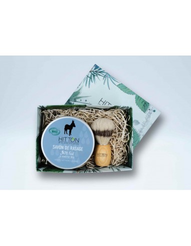 Organic donkey milk shaving soap box