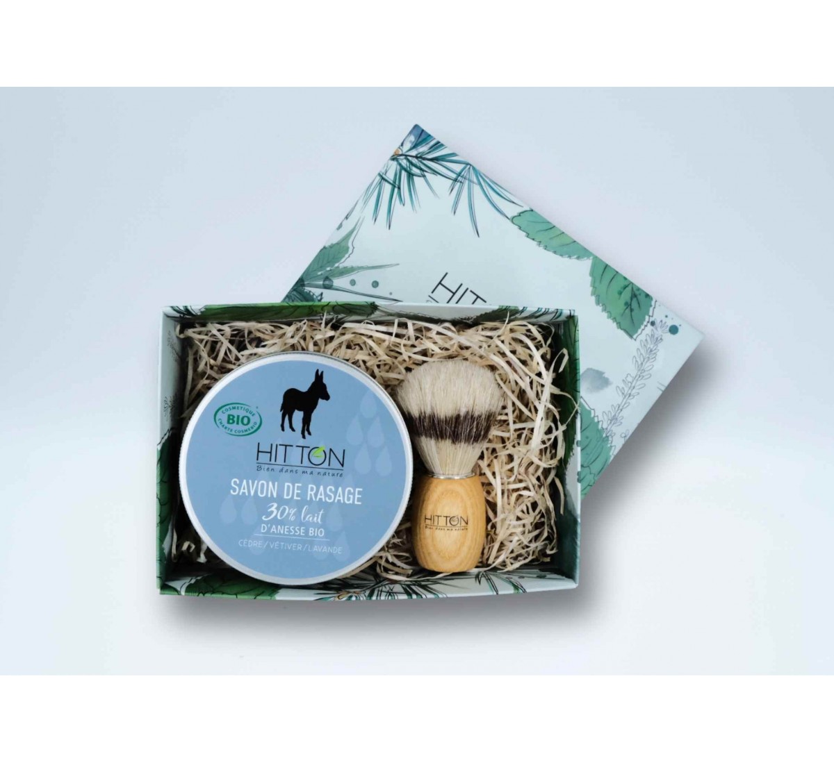 Organic donkey milk shaving soap box | Hitton