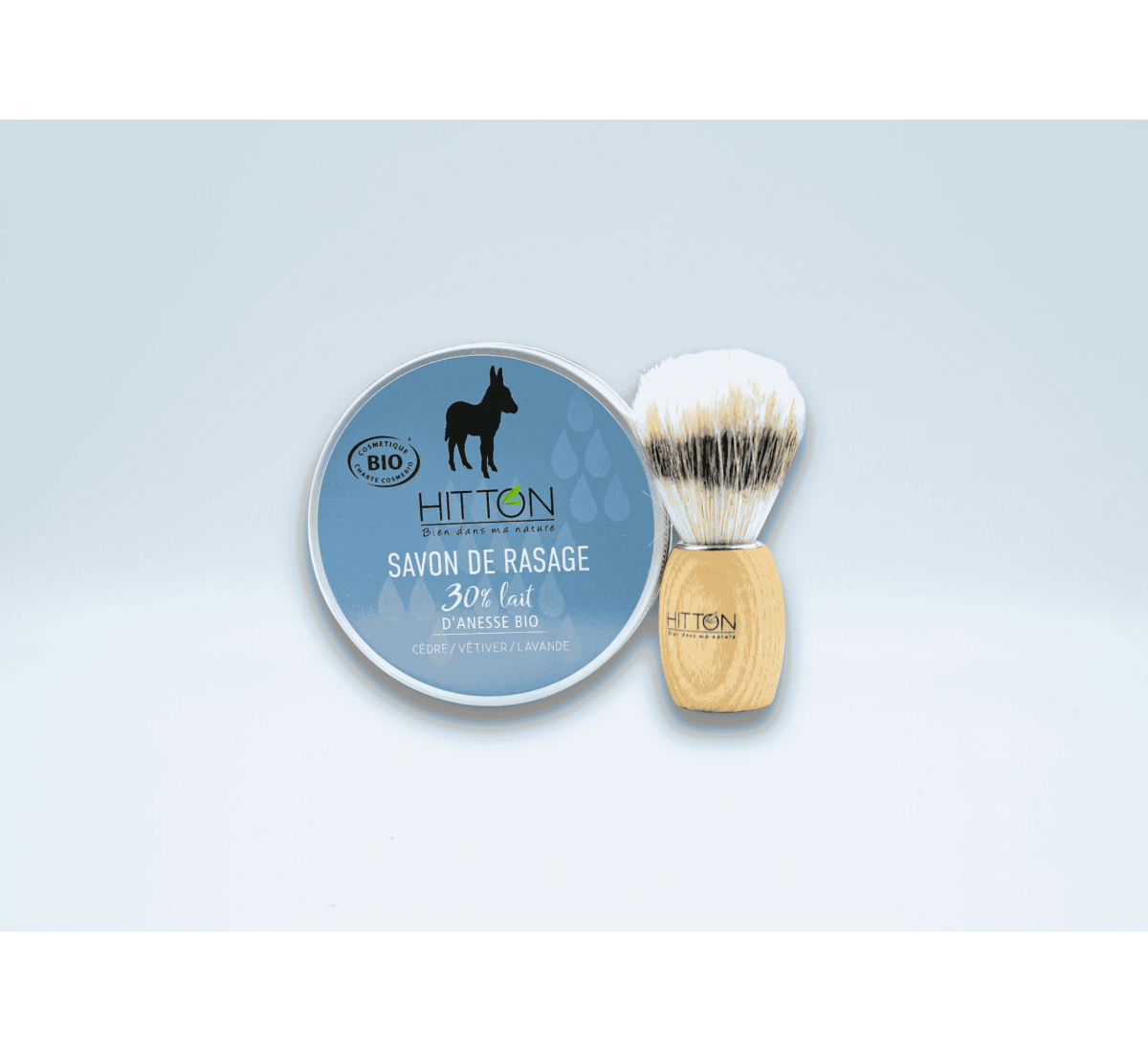 Organic donkey milk shaving soap box | Hitton