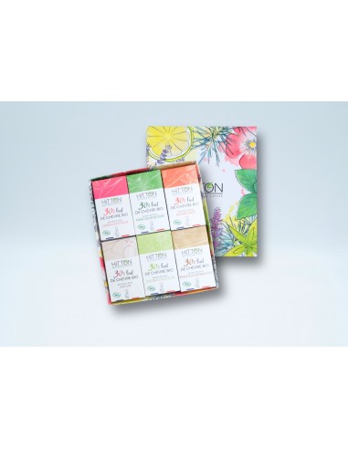Coffret cadeau 6 savons 30 % de lait...