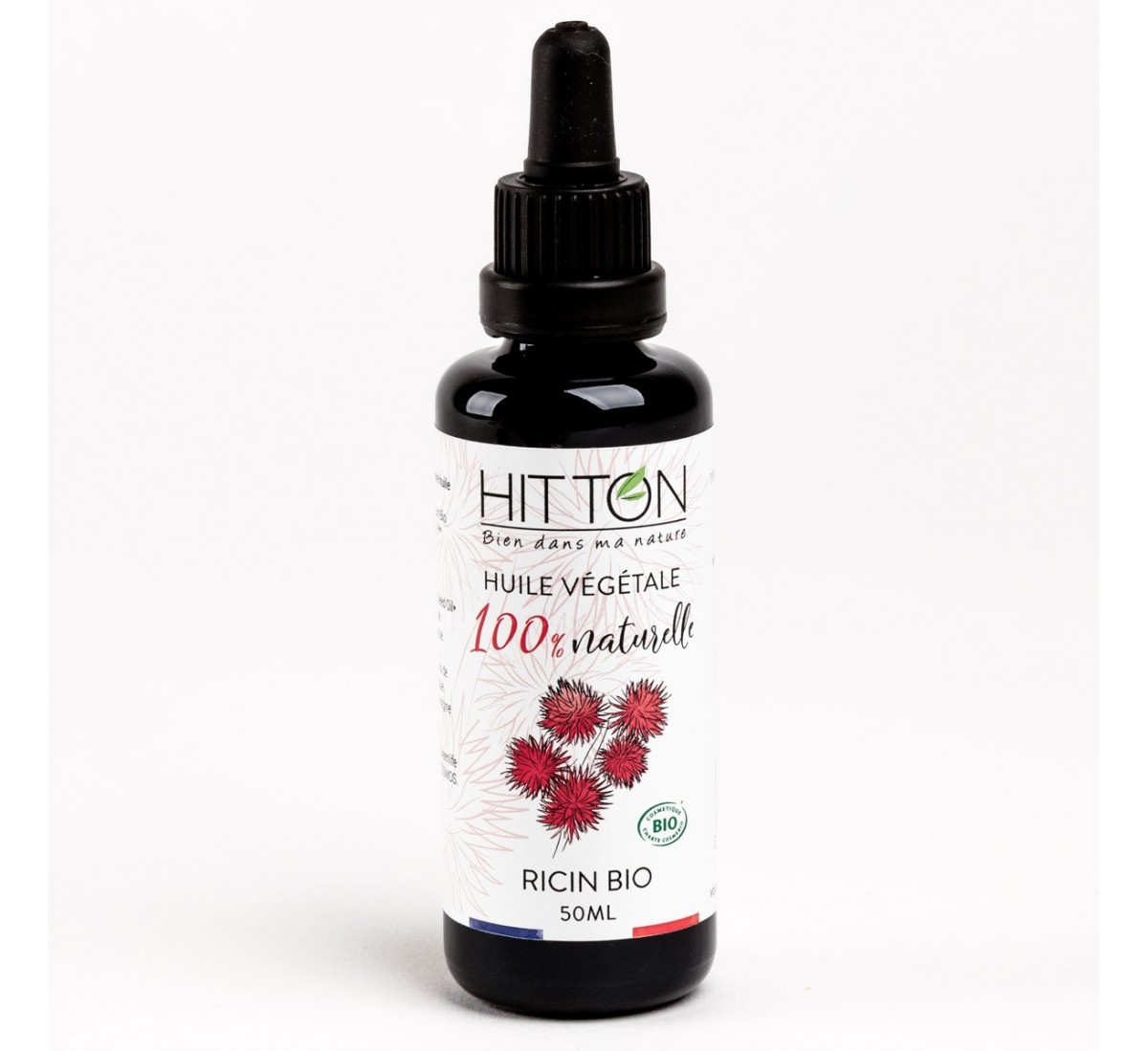 Huile végétale de ricin Bio 50ml | Hitton
