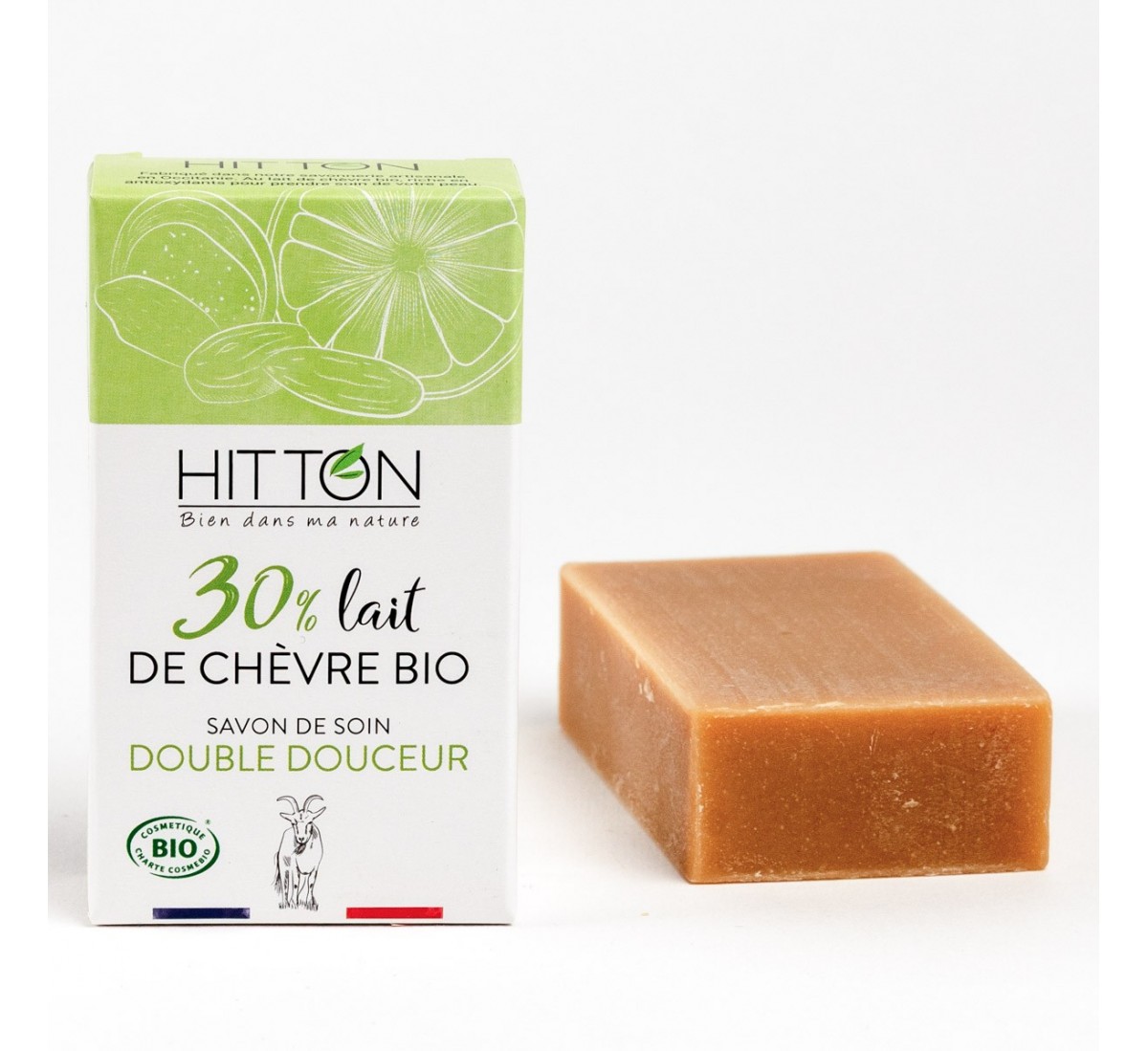 Cold process soap with 30% organic goat milk - lavender and orange
