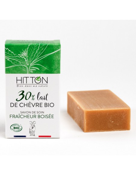 Savon au lait de chèvre bio - Fraicheur boisée