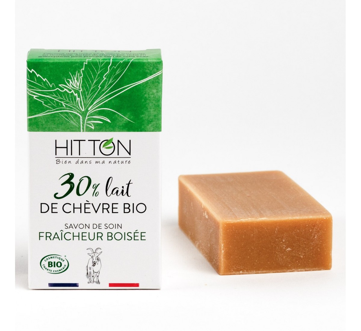 Savon au lait de chèvre bio - Fraicheur boisée