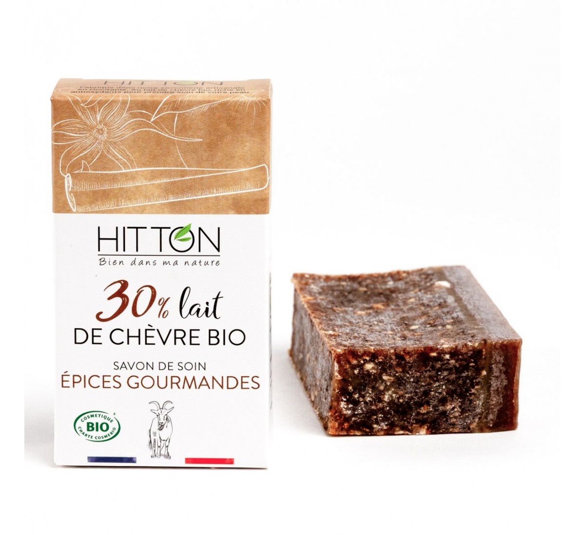 Cold process soap with 30% organic goat milk - Orange Cinnamon