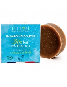Shampoing-douche au lait d'ânesse bio - rhassoul jojoba