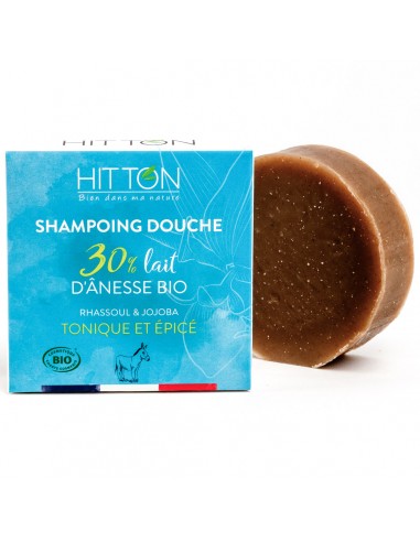 Shampoing-douche au lait d'ânesse bio - rhassoul jojoba