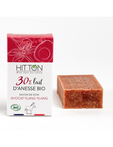 Savon au lait d'ânesse bio - avocat ylang ylang