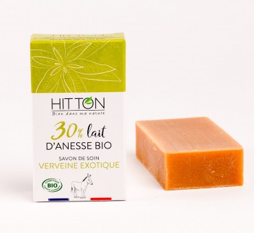Savon au lait d'ânesse bio - verveine exotique