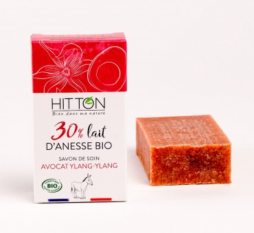 Savon au lait d'ânesse bio - avocat ylang ylang