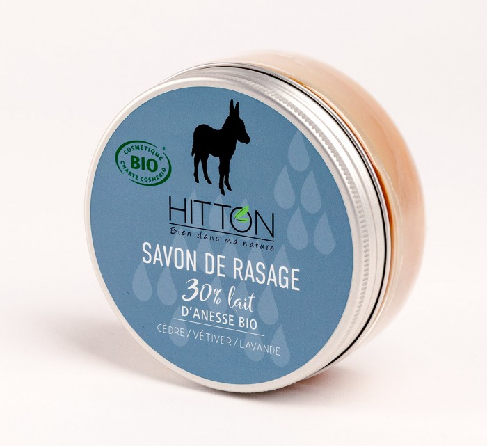 Organic donkey milk shaving soap