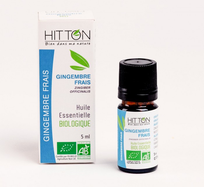 Huile essentielle de gingembre frais bio 5 ml