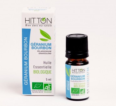 Huile essentielle de Geranium bourbon bio | la ferme du Hitton