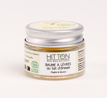 Baume à lèvres bio au lait d'ânesse