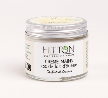 Crème mains bio 40% lait d'ânesse