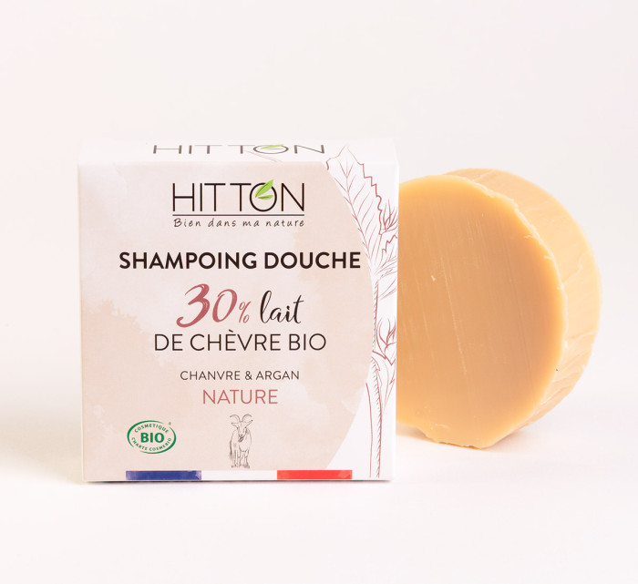 shampoing-douche au lait de chèvre chanvre argan